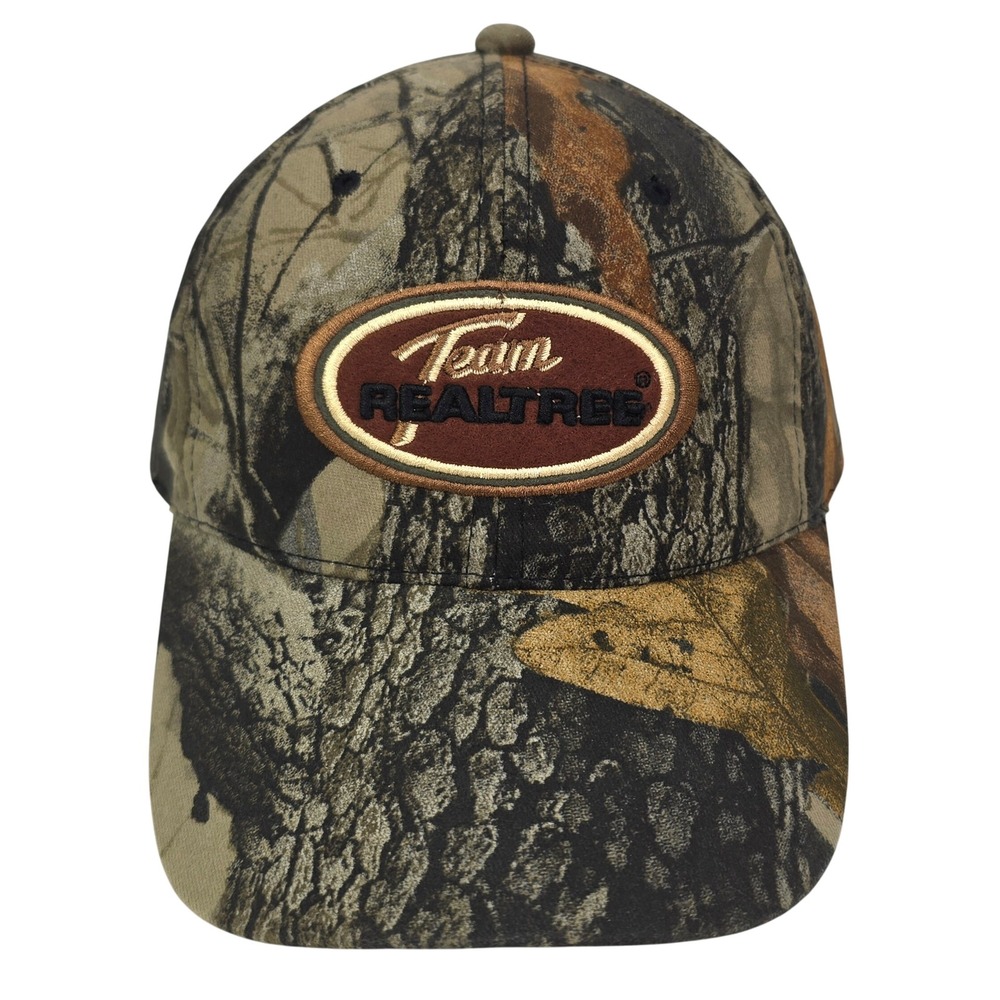 Team Realtree Hat Camo Adjustable Strapback Hunting Fishing Outdoor Cap OSFA